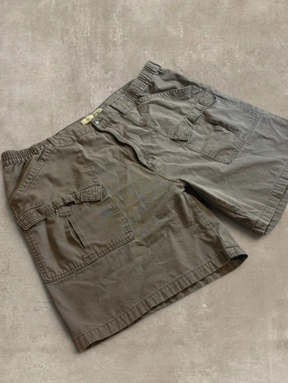 Cabelas Heavyweight Canvas Cargo Shorts Mens 46 Brown Hiking Outdoor